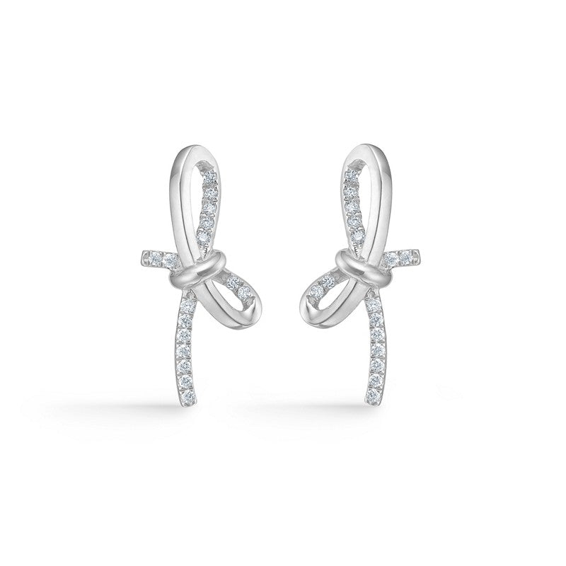 Miss Butterfly øreringe fra Mads Z i sterlingsølv med topaser fra Silver Label kollektionen.